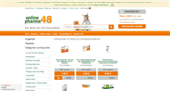 Desktop Screenshot of onlinepharma48.de