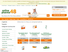 Tablet Screenshot of onlinepharma48.de
